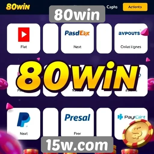 Métodos de pagamento aceitos no 80win