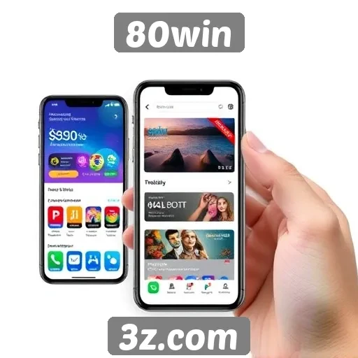 Experiência mobile do 80win é otimizada para dispositivos